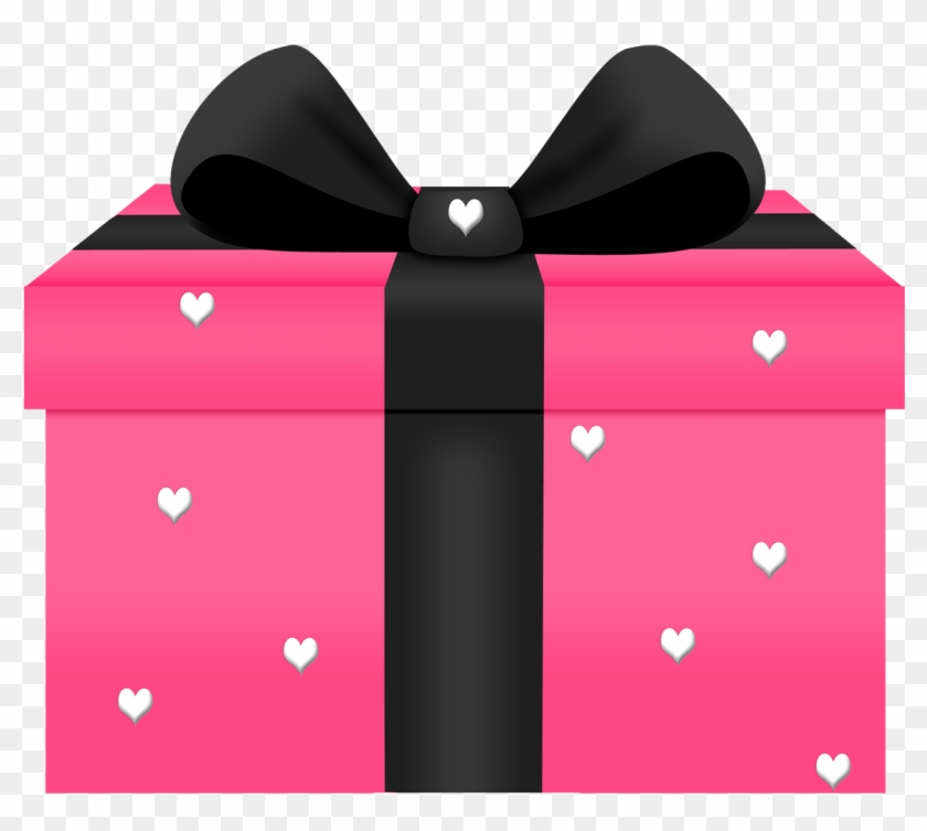Pink With Hearts Decorn Png Picture Gallery - Pink Gift Clipart Transparent Png #2685553