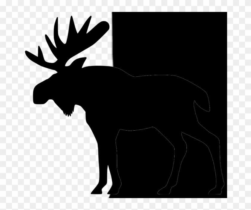 I Will Make Photos To Png - Moose Stencil Clipart #2685712