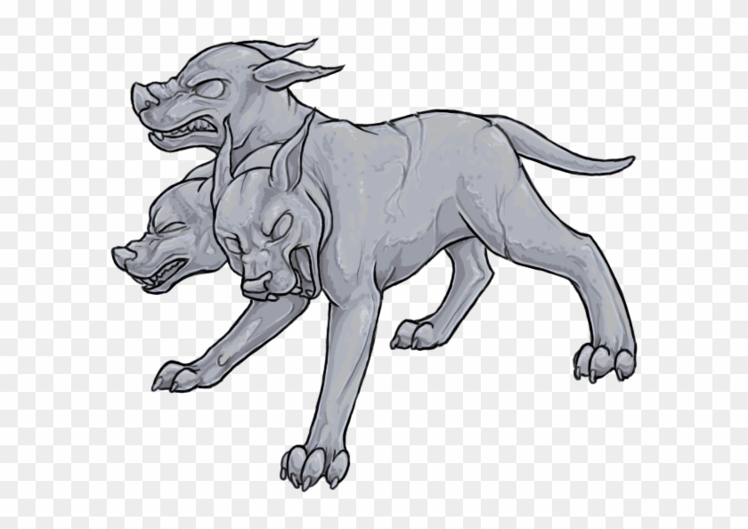 Collection Of - Draw Cerberus Easy Step By Step Clipart #2686136