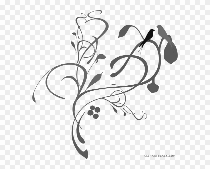 Animal Free Black White Images Clipartblack - Vines Clip Art - Png Download #2686368