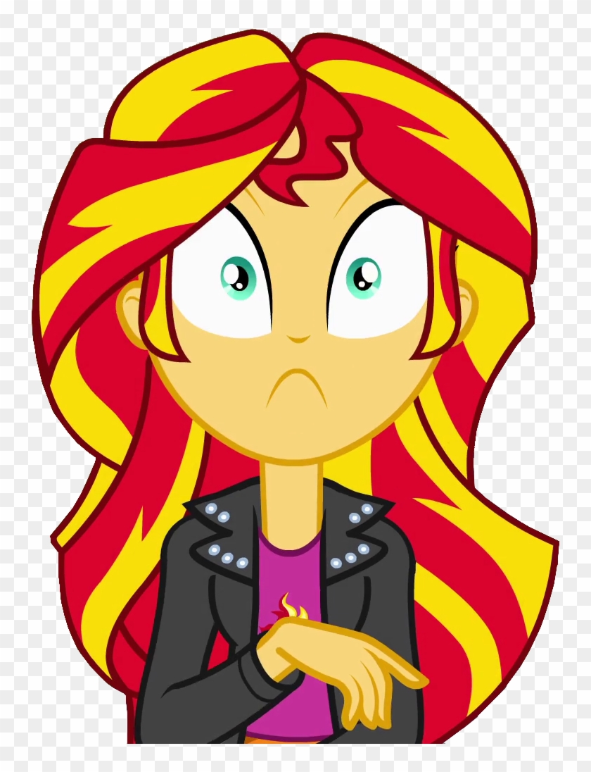 Sunset Shimmer Equestria Girl Shocked , Png Download - Mlp Eg Sunset Shimmer Angry Clipart