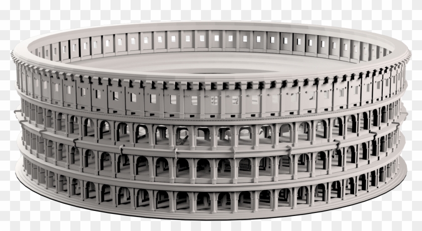 Colosseum Rome 3d Model Clipart #2687114