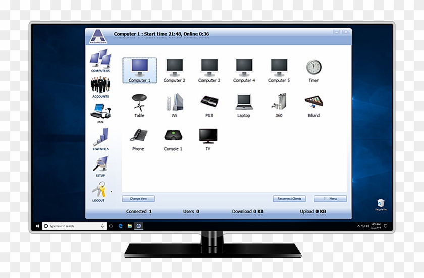 Internet Cafe Software - Led-backlit Lcd Display Clipart #2687260