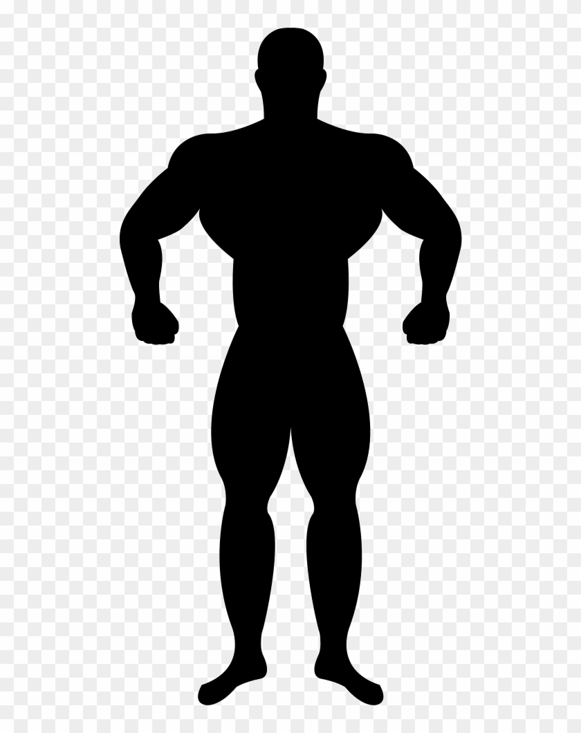 Muscular Silhouette Png - Muscle Man Vector Png Clipart #2687263