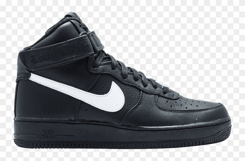 Nike Vlone X Air Force 1 High 'london' - Air Force 1 Black And White High Clipart