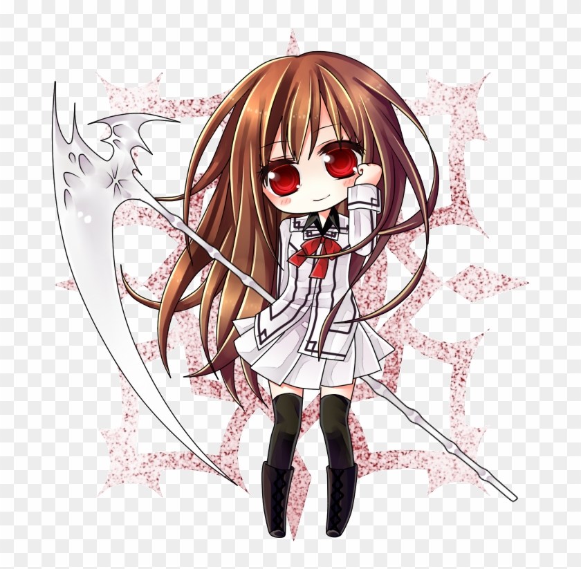Cute Anime Vampire Girl - Yuki Cross Vampire Knight Drawings Clipart