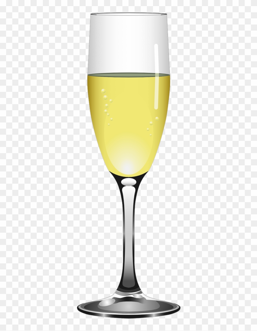 Glass Of Champagne Clip Art - Png Download #2687616