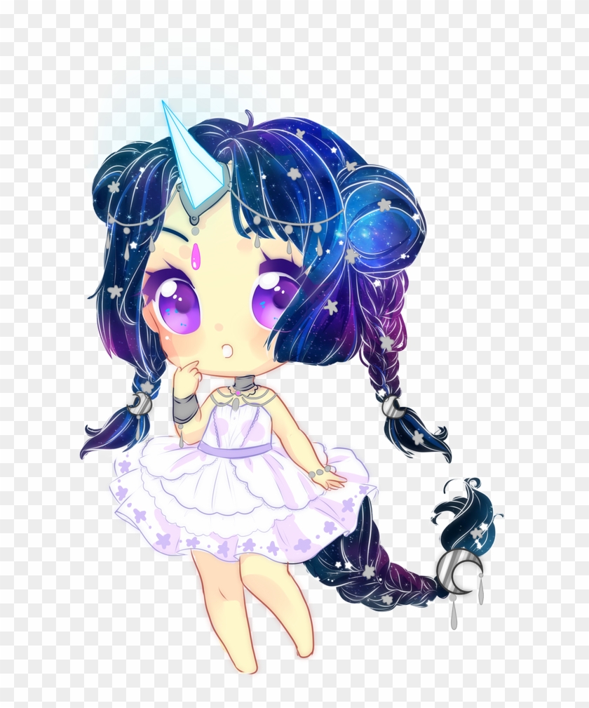 Girl Animegirl Unicorn Cute Drawing Unicorns Anime - Chibi Galaxy Unicorn Kawaii Unicorn Clipart