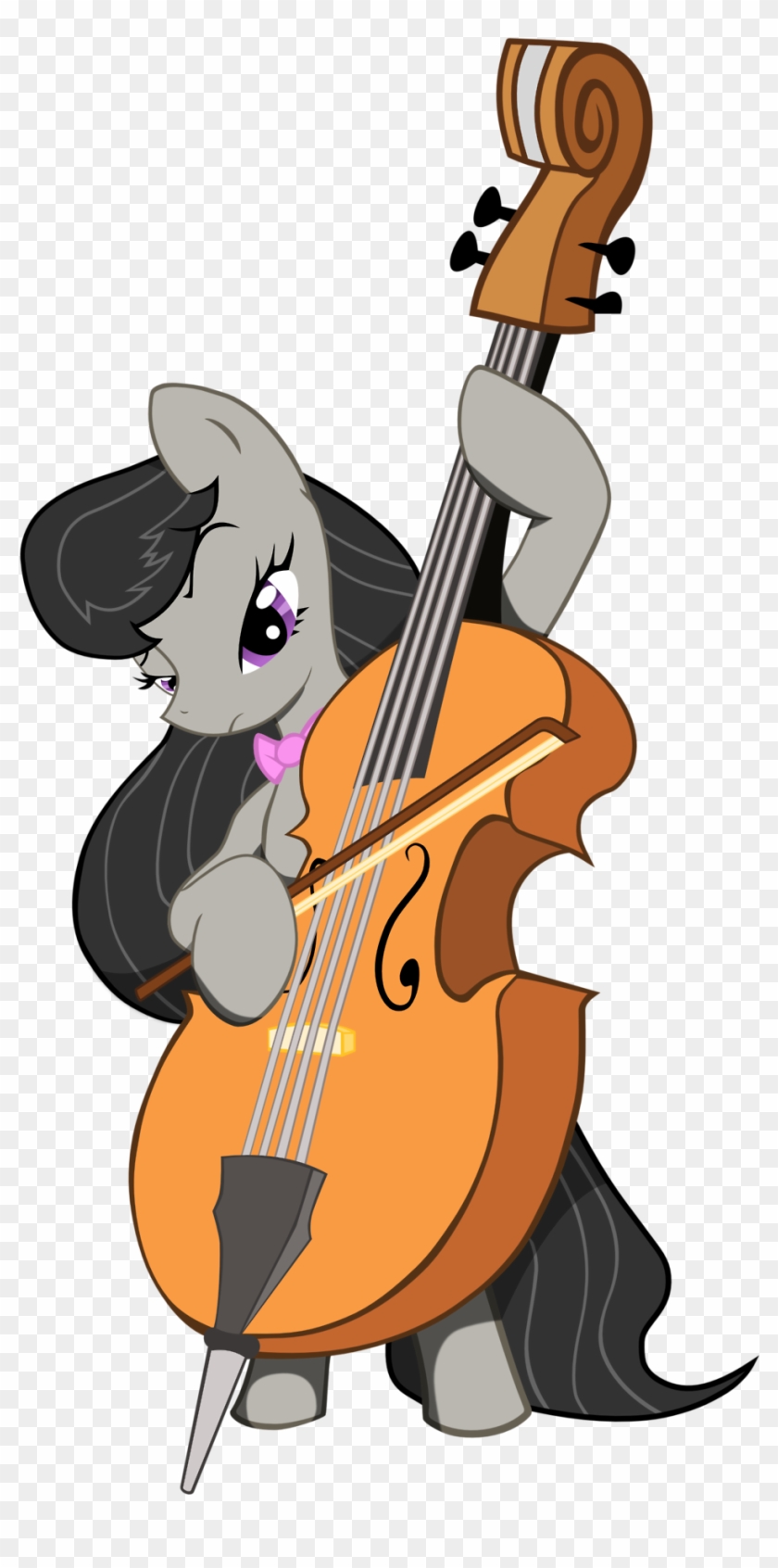 Cello, Octavia Melody, Playing, Safe, Simple Background, - Illustration Clipart #2687817