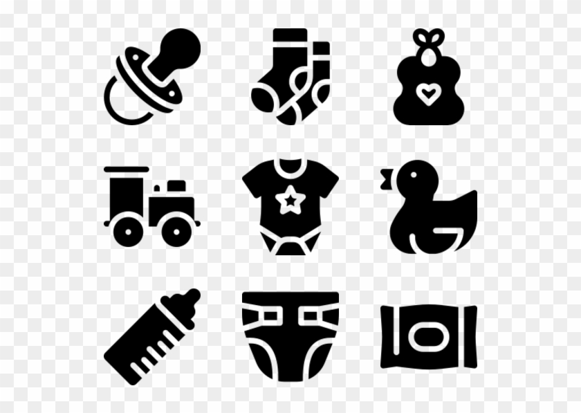 Baby Shower - Winter Icons Png Clipart