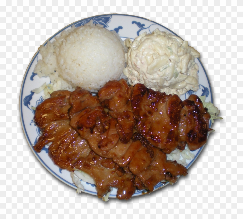 Bbq Food Plates Png - Steamed Rice Clipart #2688269