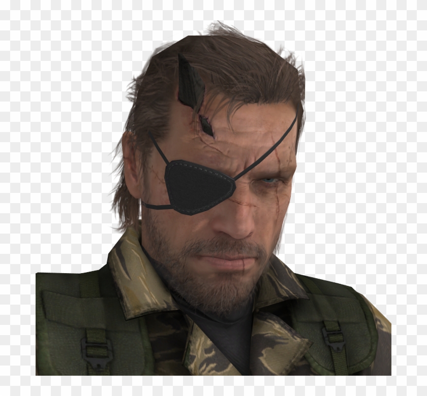 Big Boss Horn Png - Venom Snake Eyepatch Png Clipart #2688358