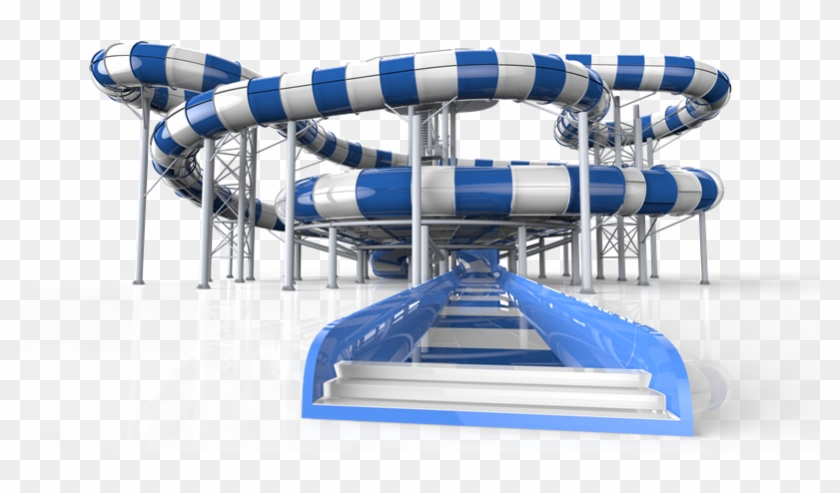 Water Slide Png - Water Park Water Slide Png Clipart