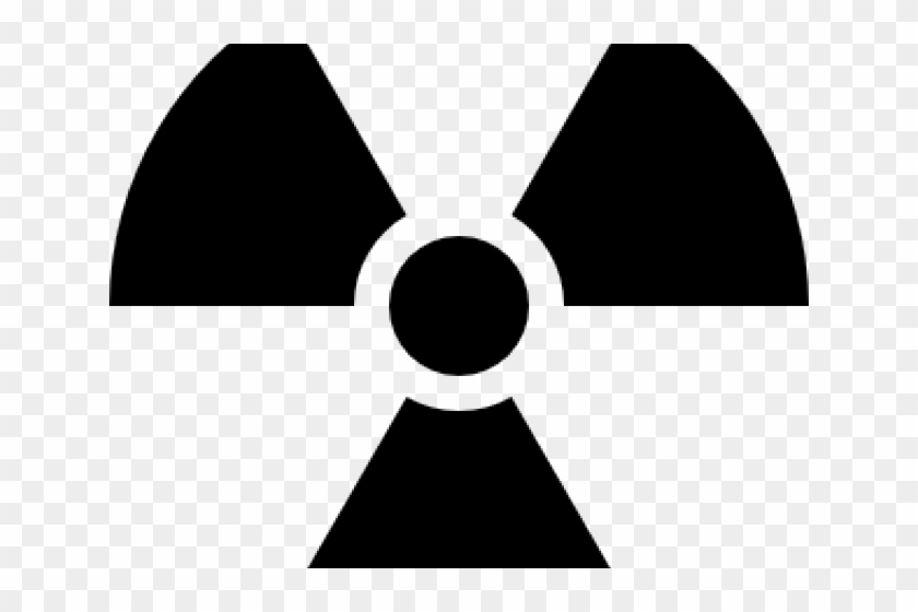 Radioactive Clipart Atomic Symbol - Radiation Symbol Black And White - Png Download #2689787