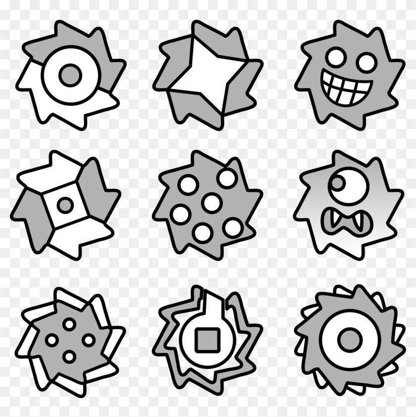 My 27 Geometry Dash Icons For All Geometry Dash Fans - Geometry Dash Fan Made Icons Clipart #2690619