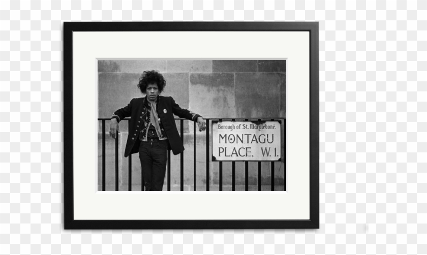 Jimi Hendrix On Montagu Place, London, 1967 Sonic Editions - Jimi Hendrix Montagu Square Clipart #2691138