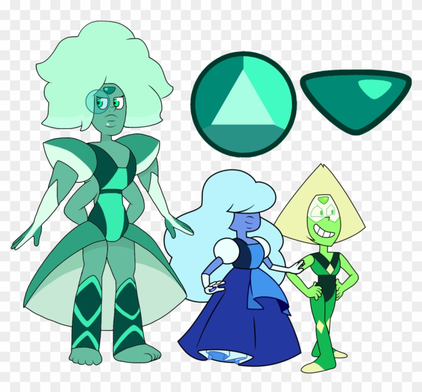 Emerald Clipart Peridot - Sapphire And Peridot Fusion - Png Download