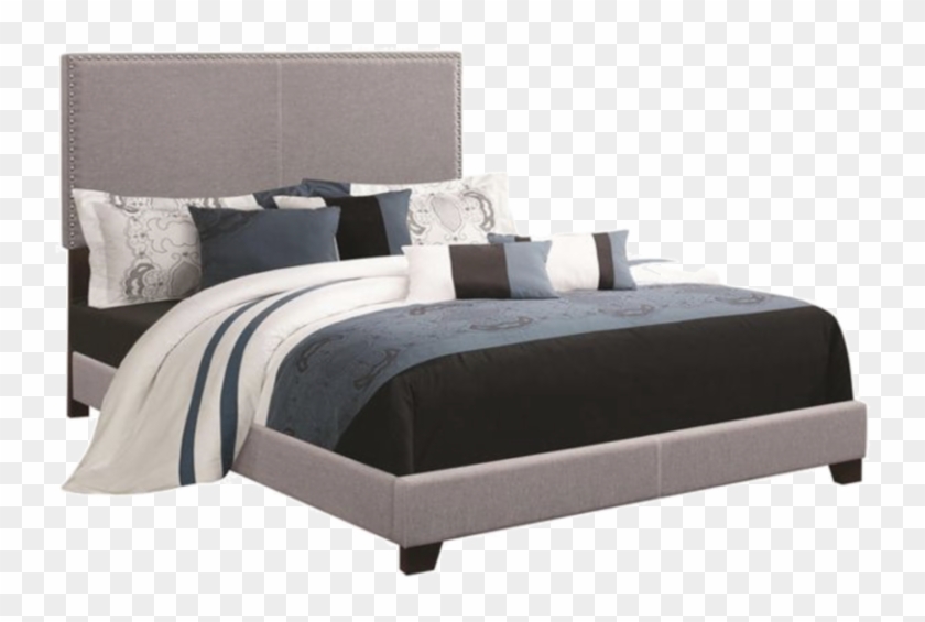 King Wood Panel Bed Clipart