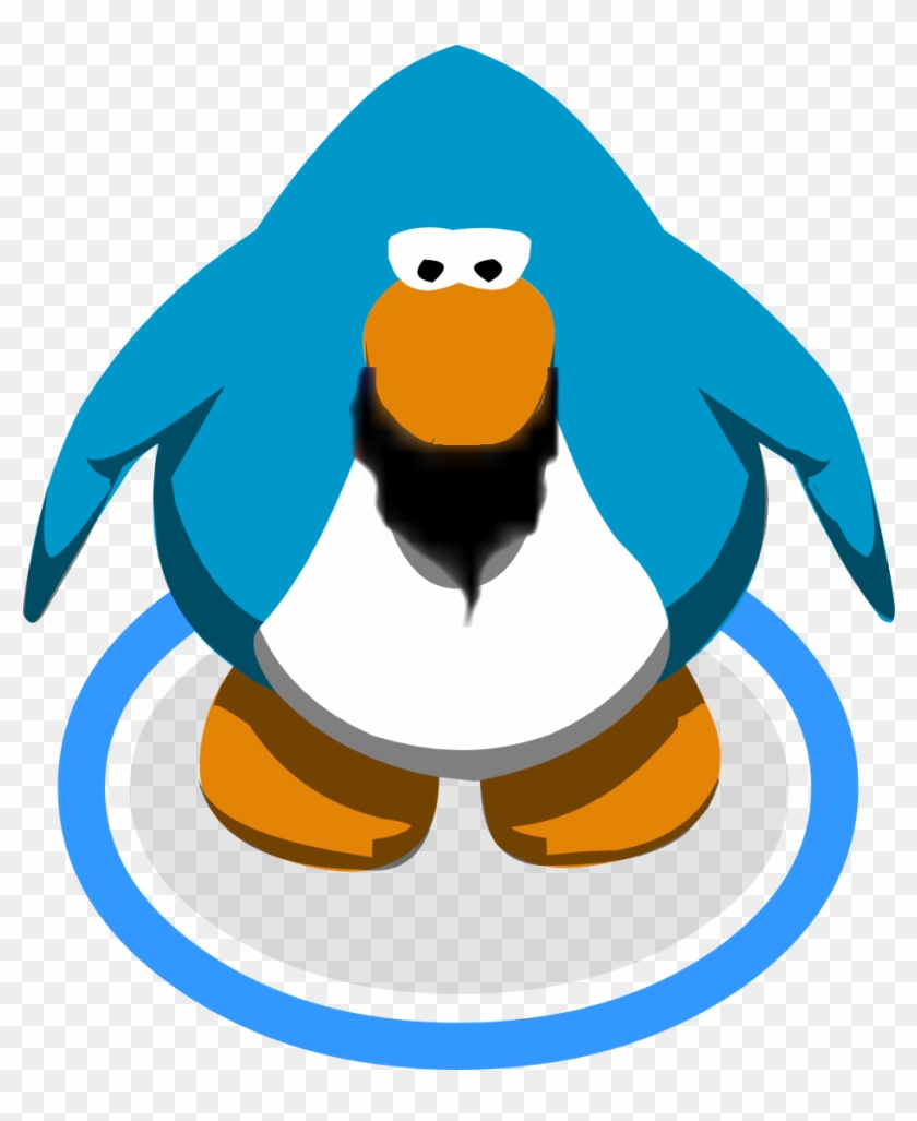 Beard Clipart Club Penguin - Club Penguin Blue Penguin - Png Download