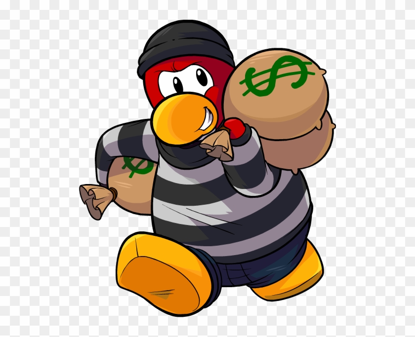 Image Red Png Wiki Fandom Powered By - Club Penguin Robber Png Clipart #2693042