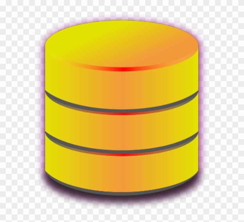 Blue Database Vector Clip Art - Gold Database - Png Download