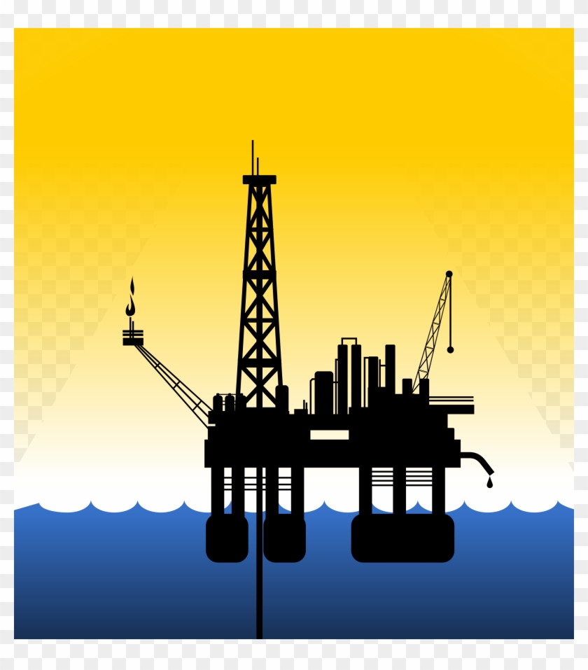 Oil Platform Drilling Rig Petroleum Oil Well Augers - Offshore Oil Rig Clipart - Png Download