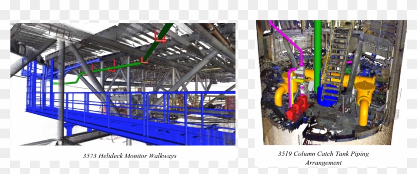 Helideck Monitor Deckways & Column Catch Tank - Assembly Line Clipart #2694042
