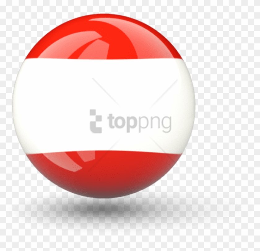 Free Png Austria Flagicon - Luxembourg Flag Ball Clipart #2694136