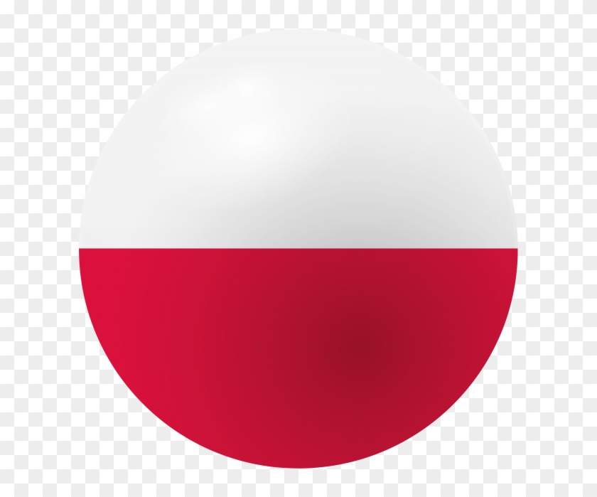Poland Flag Icon - Circle Clipart