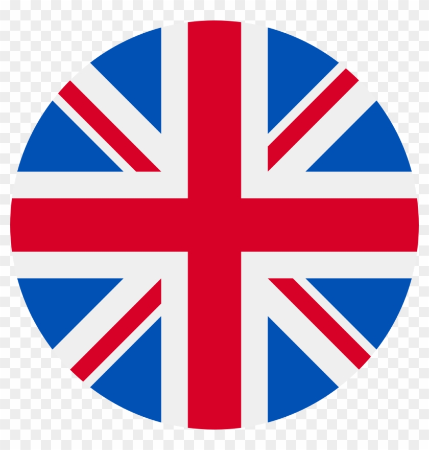 United-kingdom Flag Icon Round - United Kingdom Flag Png Icon Clipart