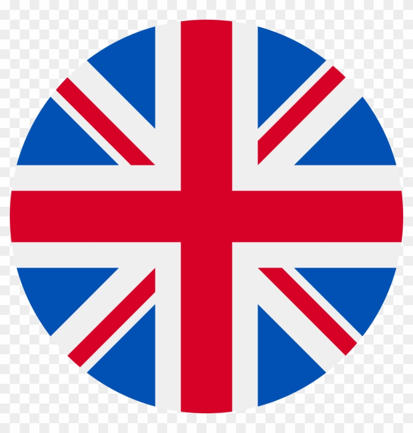United-kingdom Flag Icon Round - United Kingdom Flag Png Icon Clipart #2694200