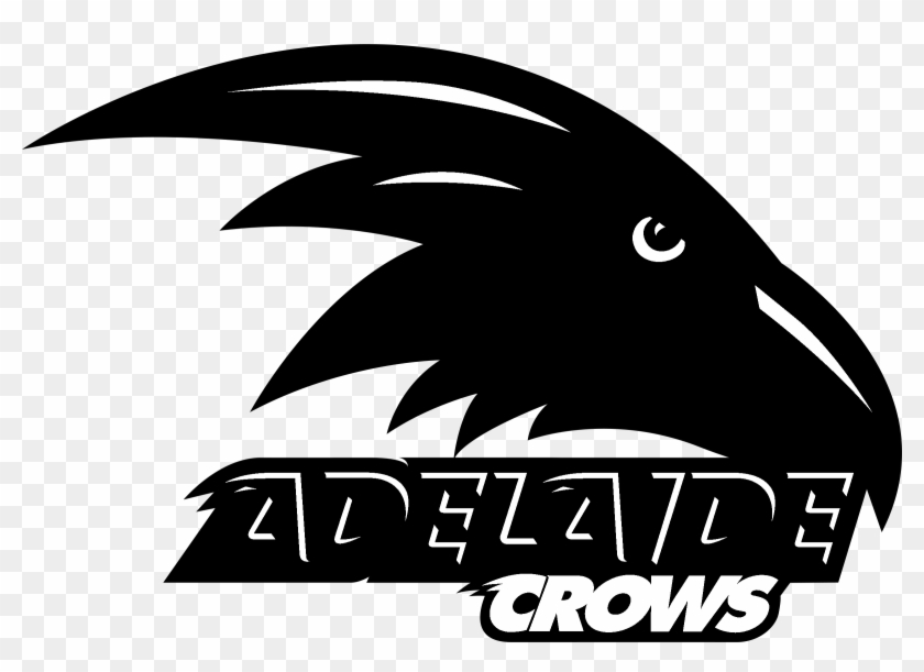 Adelaide Crows Logo Black And White - Adelaide Crows Logo Svg Clipart #2694935