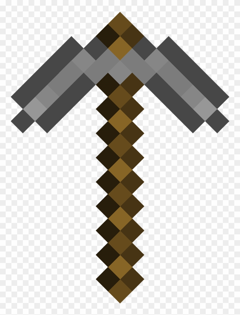 Stone Pickaxe - Cross Clipart