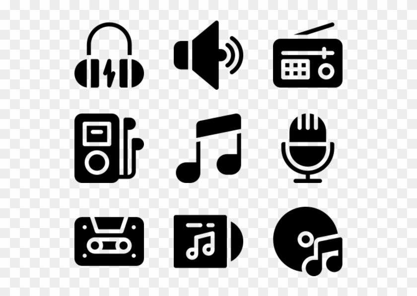 Music - Gas Station Icons Clipart