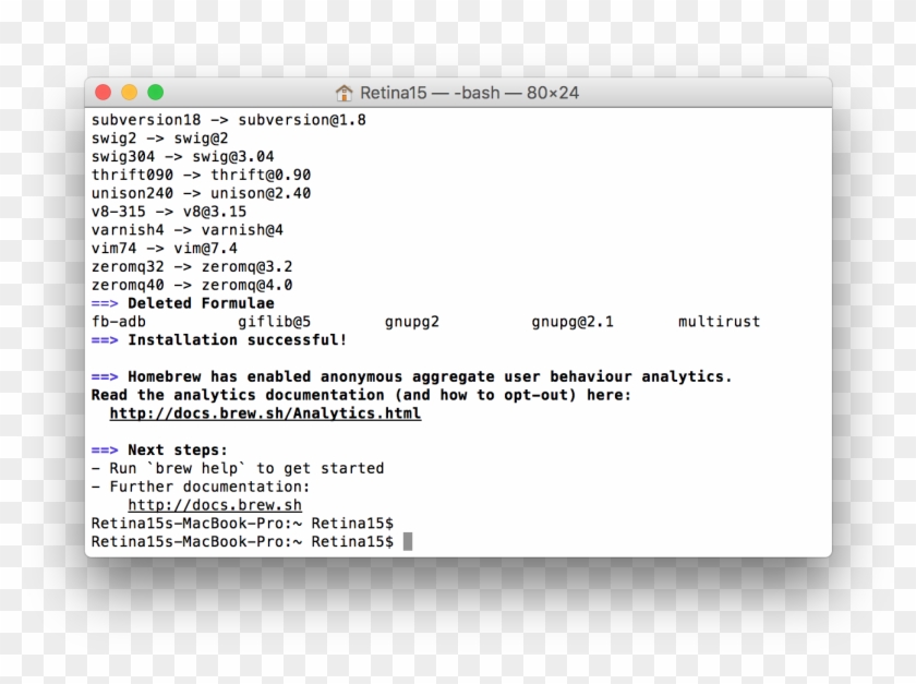 You'll See A Bunch Of Commands Scrolling By In Terminal - Install Xlrd On Mac Clipart
