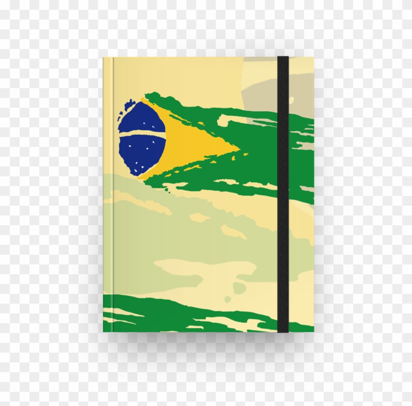 Caderno Bandeira Brasil De Mtyna - Graphic Design Clipart #2696348