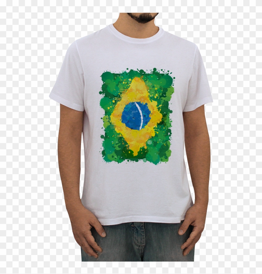 Camiseta Bandeira Do Brasil - Camiseta Sandy E Junior Clipart #2696379