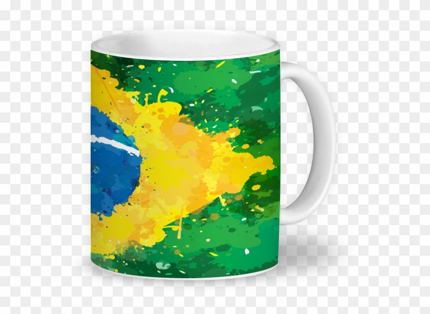 Caneca Bandeira Do Brasil De Incantiana - Mug Clipart
