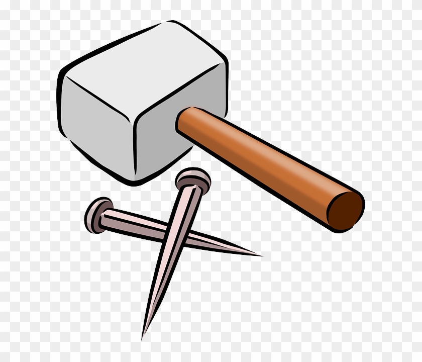 Kostenlose Vektorgrafik Gel - Animated Hammer And Nail Clipart