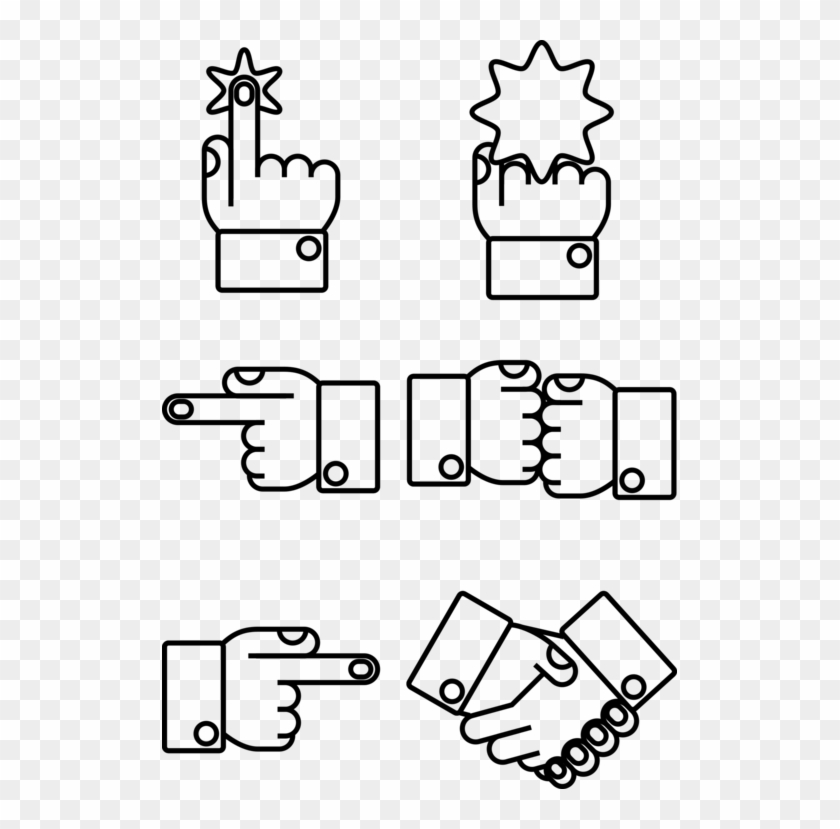Dibujo De Cabeza Y Manos Drawing Paper Thumb Signal Clipart #2697047
