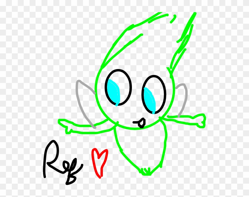 Celebi - Cartoon Clipart