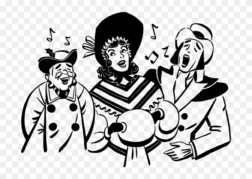 Vector Clipart Psd Peoplepng Transparent Background - Christmas Carolers Png