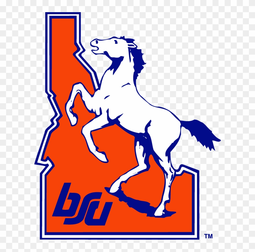 Broncos, Boise State Boise State Football, Boise State - Vintage Boise State Logo Clipart
