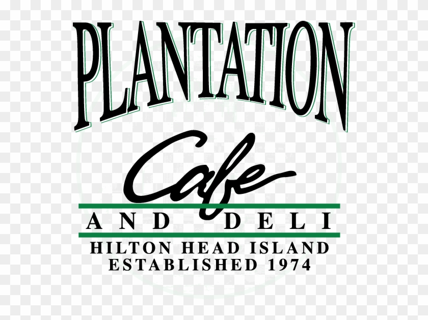 Plantation Cafe Logo Circle Trans - Calligraphy Clipart #2698506