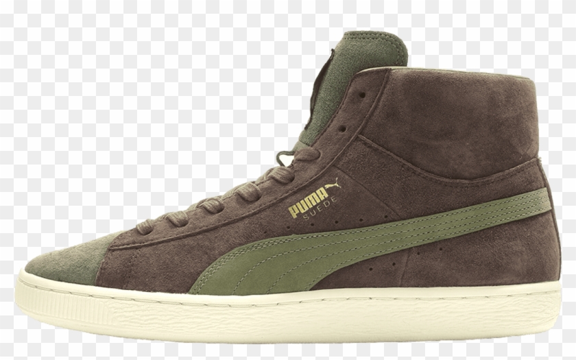 Puma X Bobbito Garcia Suede Mid Chestnut / Burnt Olive - Suede Clipart #2698719