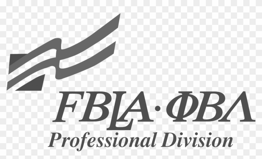 Grayscale - White Fbla Logo Clipart