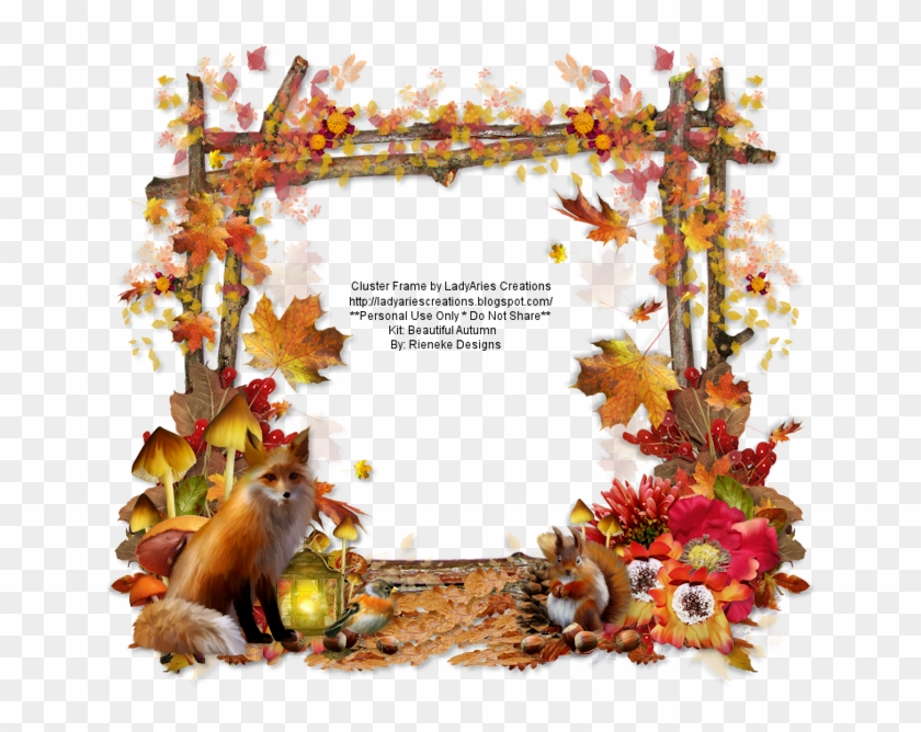 Fall Cluster Frame , Png Download - Old World Monkey Clipart #2699063