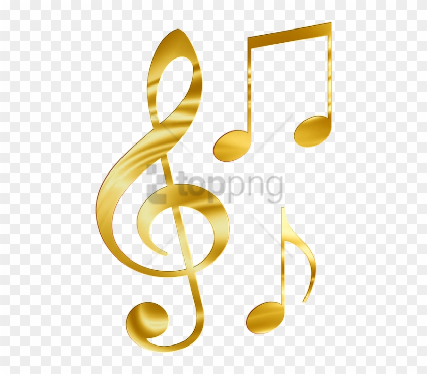 Free Png Colorful Music Note Png Png Image With Transparent - Gold Music Notes Png Clipart