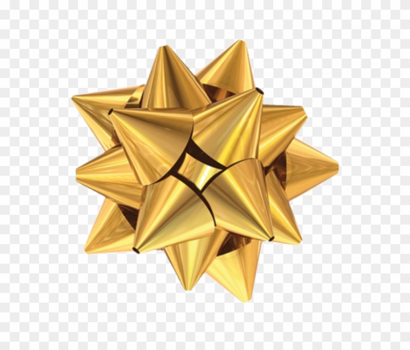 Golden Bow Background Png Image - Gold Christmas Bow Png Clipart