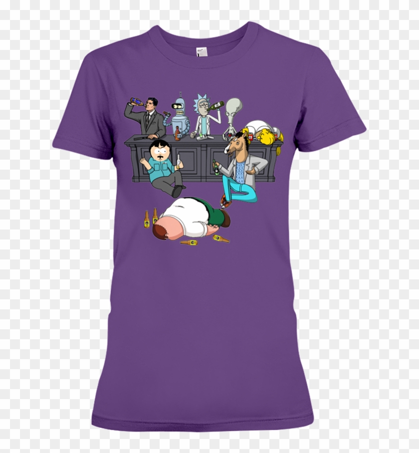 Drinking Buddies Rick And Morty Simpsons American Dad - Future Princess Hero Shirt Clipart #2699903